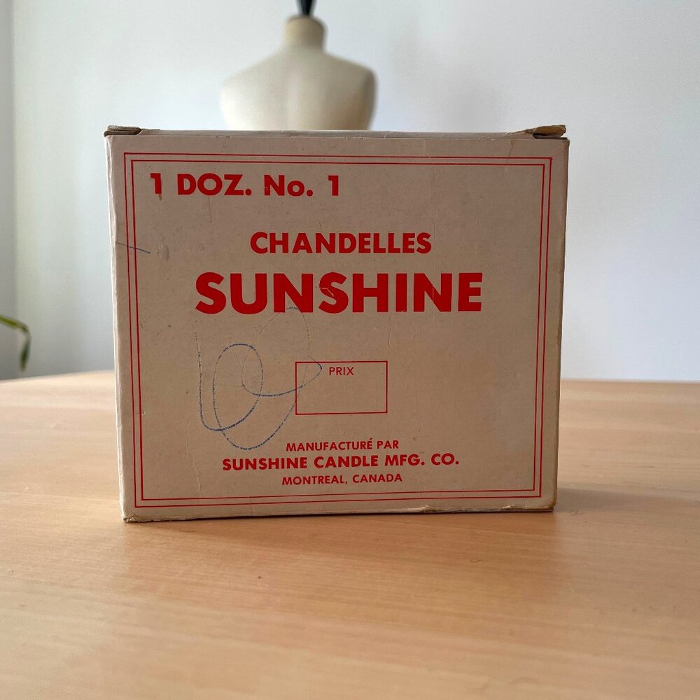 Vintage Sunshine Candles - Made in Montreal
